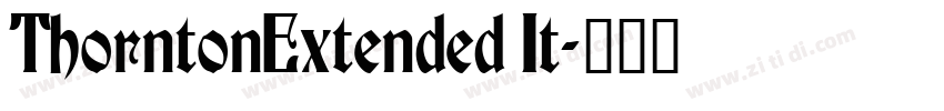 ThorntonExtended It字体转换